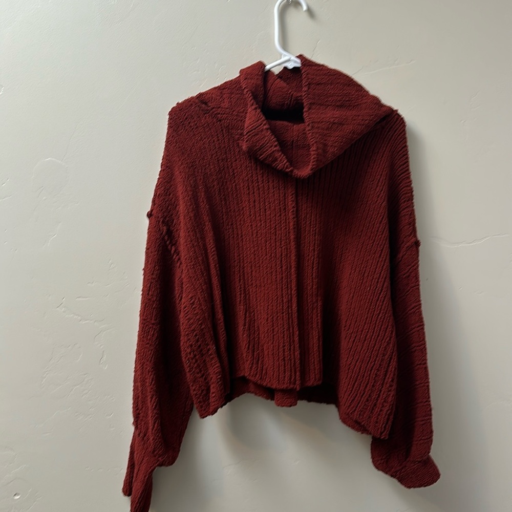 Burgundy Free people sweater